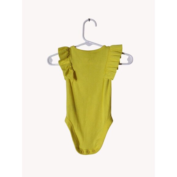 Cat Jack Baby One Piece Newborn Yellow Ruffle - Picture 2 of 9